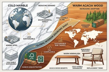 The Rise of Warm Minimalism: Why Acacia Wood is Replacing Cold Marble in Global Interior Sourcing